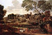 POUSSIN, Nicolas Landscape with the Funeral of Phocion af Spain oil painting artist